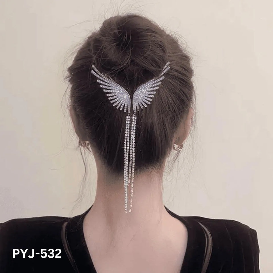 Silver Butterfly Wing Hair Claw for Women Daily Wear