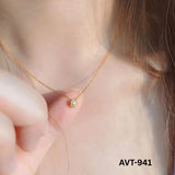 Women Single Pearl Alloy Necklace Golden Silver Daily Wear