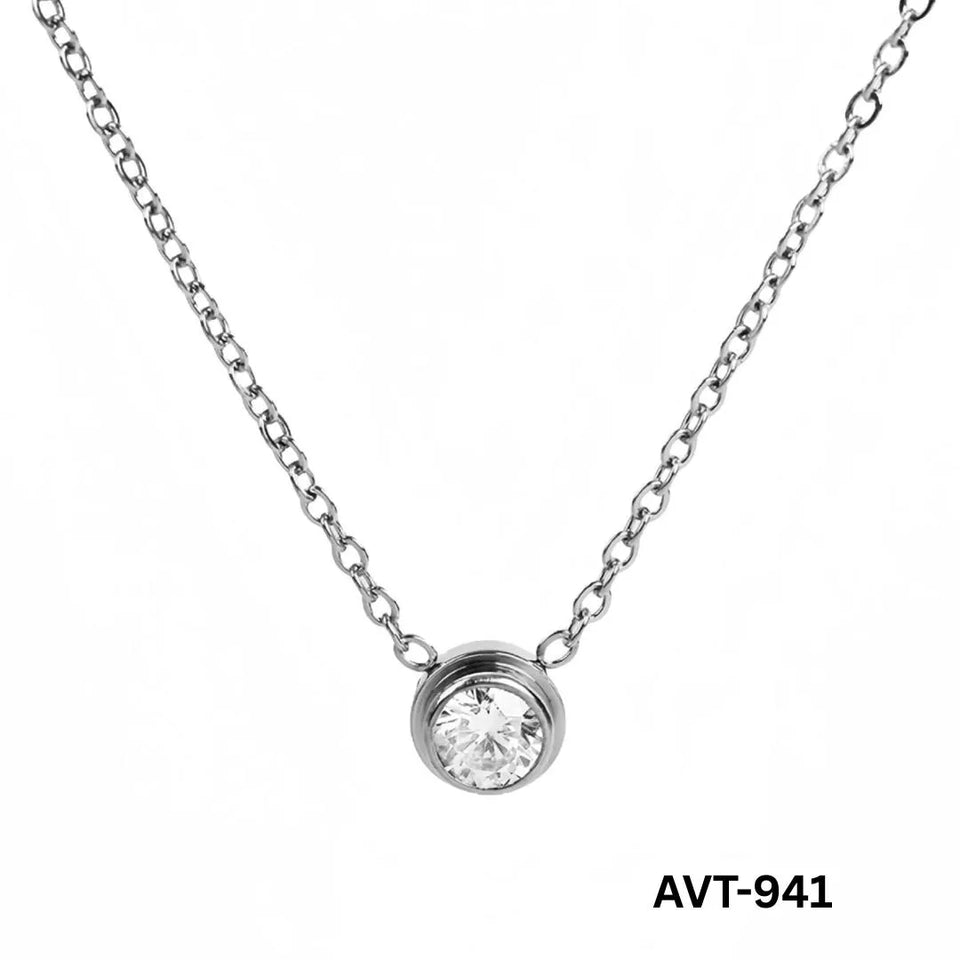 Women Single Pearl Alloy Necklace Golden Silver Daily Wear