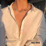 Women Multi Butterfly Necklace Gold Silver Alloy Daily Wear