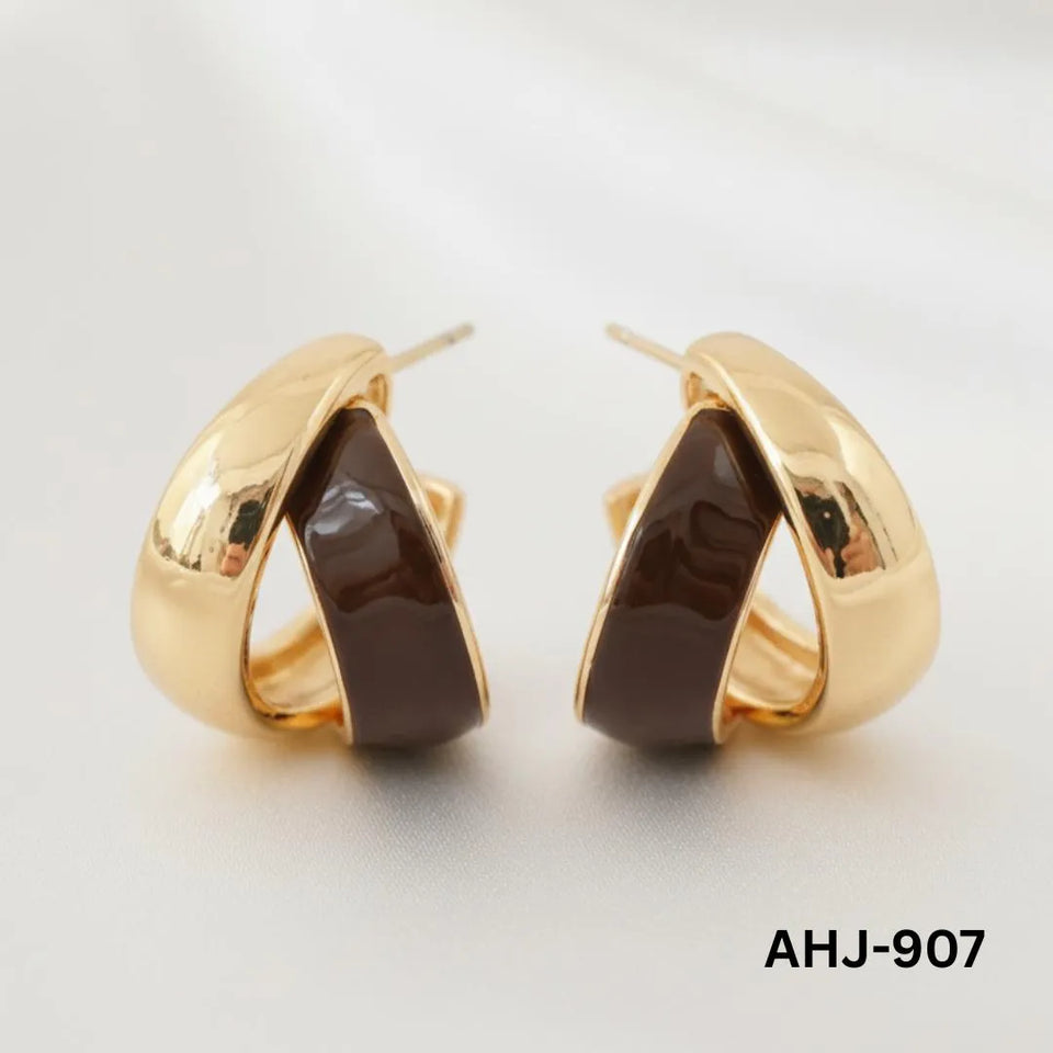 Elegant Korean Two Layer Hoop Earrings for Women