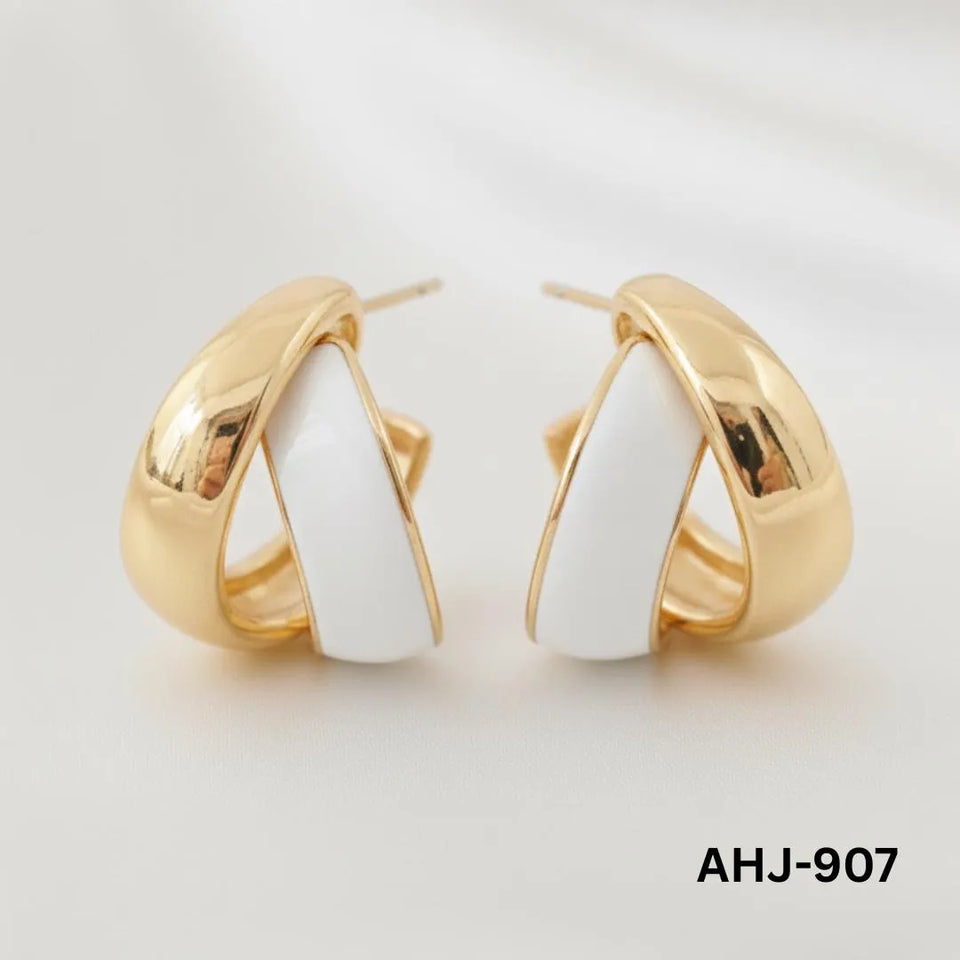 Elegant Korean Two Layer Hoop Earrings for Women