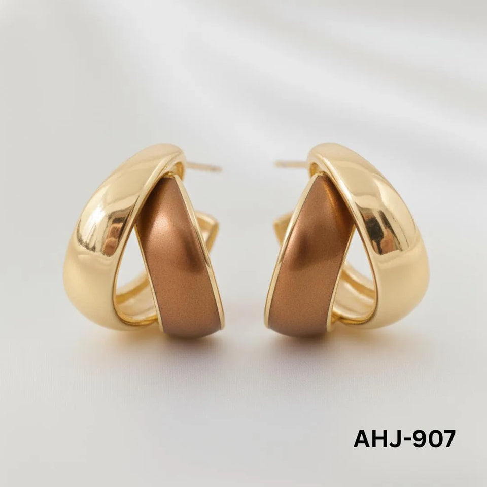 Elegant Korean Two Layer Hoop Earrings for Women