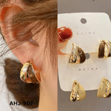 Elegant Korean Two Layer Hoop Earrings for Women