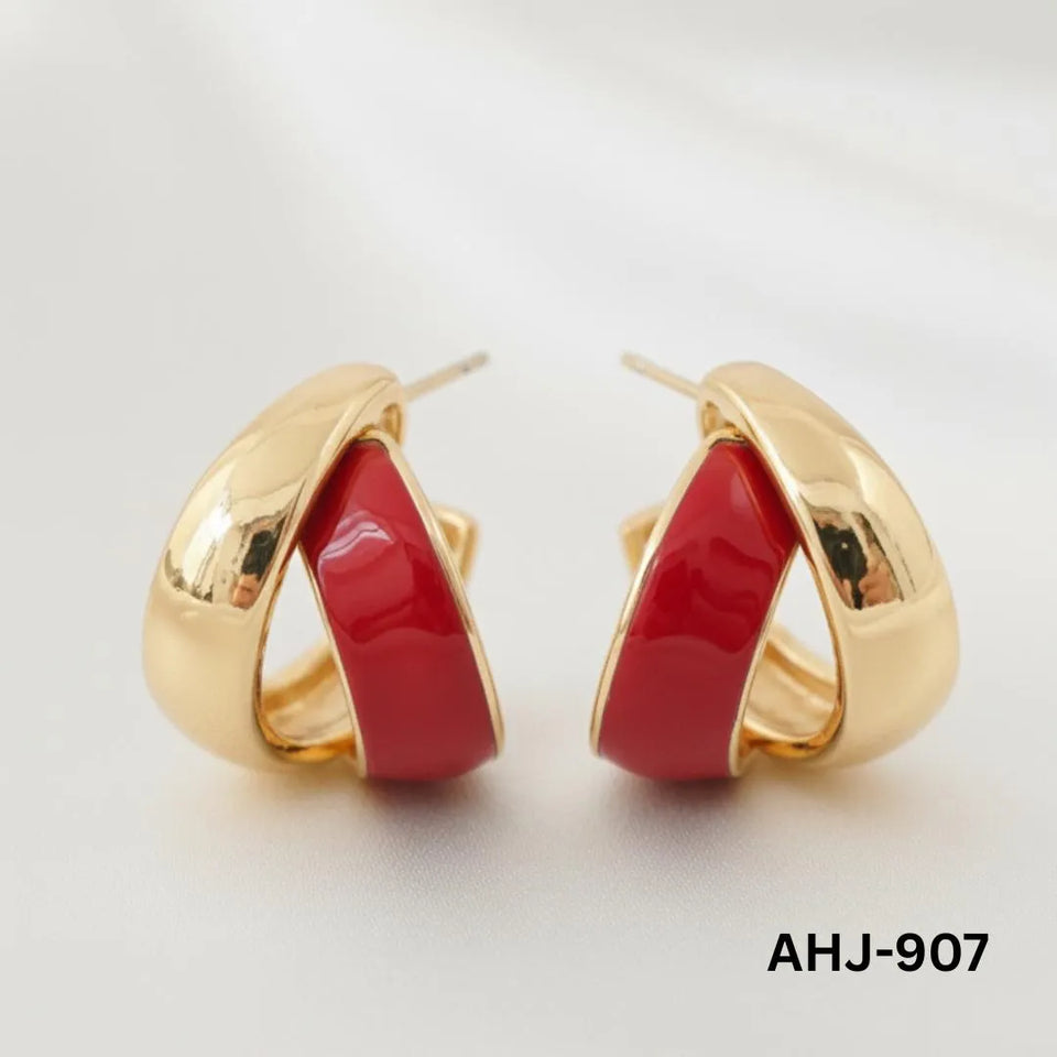 Elegant Korean Two Layer Hoop Earrings for Women
