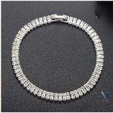 Silver Sparkling Korean Chain Bracelet for Women