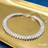 Silver Sparkling Korean Chain Bracelet for Women