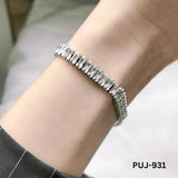 Silver Sparkling Korean Chain Bracelet for Women