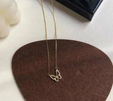 Gold Plated Butterfly Pendant for Women