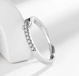 Silver Plated Adjustable Ring for Women Stylish Trendy Design