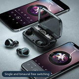 M10-TWS Wireless Bluetooth Earbuds with Charging Case, Black, Durable (Free Home Delivery)