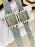 Stylish Quartz Couple Watches - 2 Pcs, Water Resistant