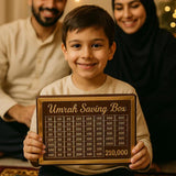 Wooden Umrah Saving Box with Free Home Delivery